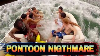 PONTOON BOAT SINKS VS ROUGH WAVES | HAULOVER INLET MADNESS | BOAT ZONE