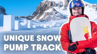 Snowboarding The Ultimate Pump Track | w/ Pierre Vaultier