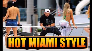 HOT GIRLS VS CAMERA Miami River  #9 | @Boat Zone​