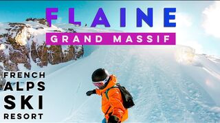 SNOWBOARDING IN FLAINE (Grand Massif France) | Off-piste and Backcountry