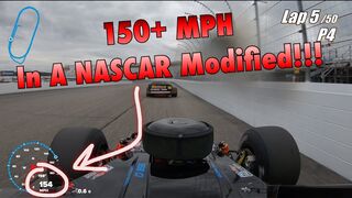 150+ MPH In A NASCAR Modified!
