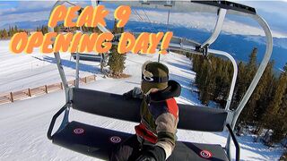 BRECKENRIDGE OPENING DAY ON PEAK 9!  TOP TO BOTTOM!