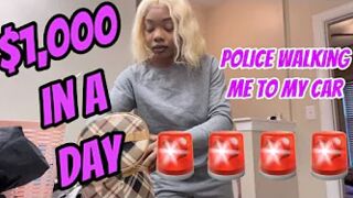 SPENDING OVER $1,000 ????IN A DAY | THE POLICE ????WALKED ME TO MY CAR| I GET EMOTIONAL|STRIPPER VLOG