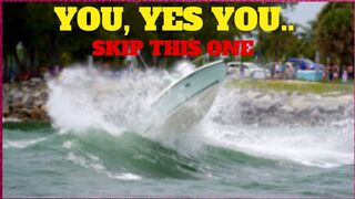 MOST WATCHED! HAULOVER BOATS CAUGHT IN HUVE WAVES | @Boat Zone