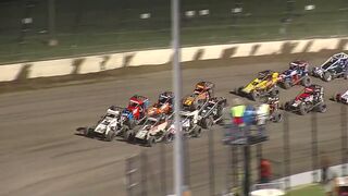 USAC NOS Energy Drink National Midget Highlights | Eldora Speedway | 4-Crown Nationals | 9/25/2021