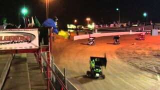 Millbridge Speedway Mini Outlaw Kart Feature April 9th, 2014