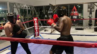 BAD NEWS VS MAN IN MIRROW AT NEW NEUTRAL CORNER!!