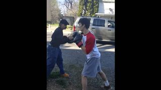 STREETBEEFS EL DIABLO WORKING ON THE OLYMPIANS BOXING