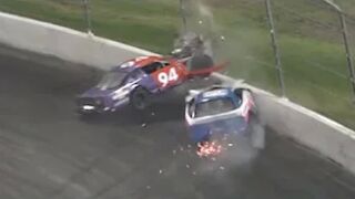 Rivaling Championship Contenders CRASH at Irwindale Speedway