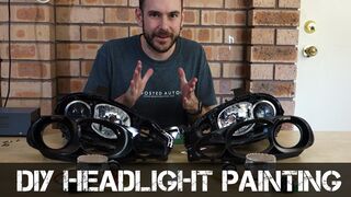 Headlight Modification - Part 3 - How to Paint Headlights