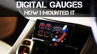 Mounting my Digital Gauges System in the BMW