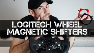 CHECK THIS OUT if you own a Logitech Sim Racing Wheel! - Magnetic Shifter Mod Install/Review