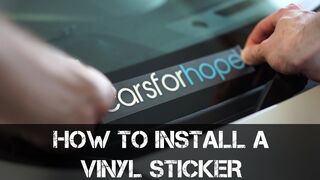 How to apply a vinyl sticker