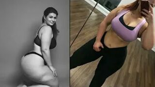 Hot and Sexy Round Big Butt Plus Size Woman || Hot female Fitness Motivation