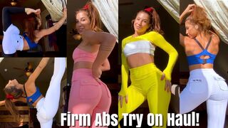 TRY ON HAUL ~ FIRM ABS | Gym and Yoga Leggings + Sportswear