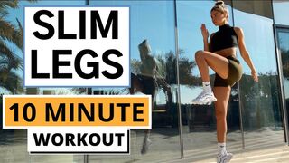 10 MIN. SLIM LEGS WORKOUT - slim down thighs, legs and calves  // No Equipment | Mary Braun