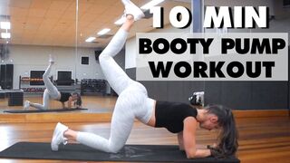 10 Min Booty Pump Workout No Equipment At Home Beginners | Build Strong Glutes