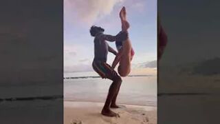 Would you try this?!???? #shorts #yoga #partneryoga