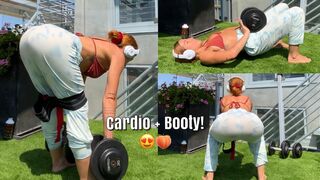 20 min Cardio + Booty + Full body workout with Yoga Stretching!