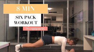 8 MIN ABS SIX PACK WORKOUT | No Equipment | Home Workout | Beginners | Flat Belly Fast