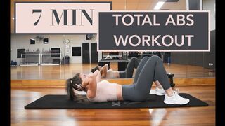 7 MIN TOTAL ABS WORKOUT | At Home | Strong Abs And Core | Six Pack Workout | Beginners