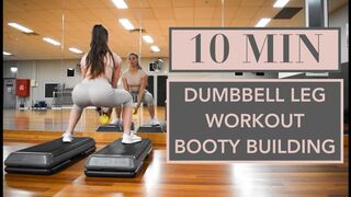 10 MIN ULTIMATE DUMBBELL LEG WORKOUT | BOOTY BUILDING | AT HOME OR GYM | ECHT APPAREL