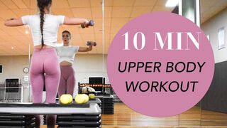 10 MIN UPPER BODY WORKOUT | FOR BEGINNERS | AT HOME OR GYM