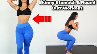 Skinny Stomach & Round Butt Fat Loss Workout With Trainer!!!