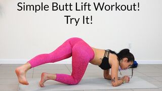 Simple Butt Lift Workout To Grow the Booty!! (See Results in 1 Week)