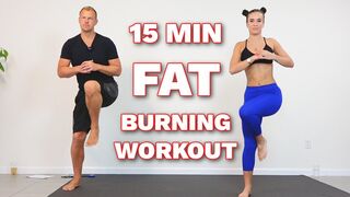 15 Min FAT BURNING Workout | Beginner and Intermediate Levels | No Equipment Needed