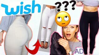 TESTING $7 WISH JEANS & LEGGINGS... "JEANS" REALLY?!