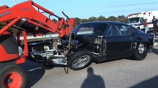 HELLEANOR Mustang Crash vs MONZA's Split Bumper (Street Outlaws)