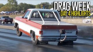 1100hp Diesel puts on a SHOW! Wheelies, Burnouts, & MORE! (Hot Rod Drag Week: Day 4)