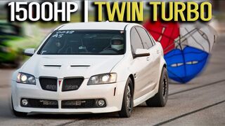 Twin turbo Pontiac G8 RIPS! (Dart 427, 1500hp)