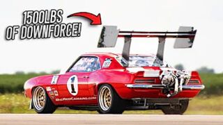 The LEGENDARY "Big Red" Camaro goes 216MPH!
