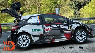 Seb Ogier Involved in Accident on Public Road - WRC Croatia Rally 2021