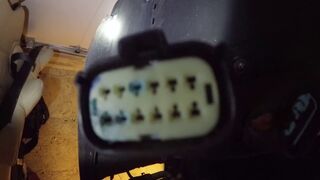 Underside of Tesla Model S without battery pack installed 1 of 2