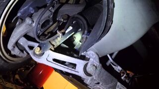 Underside of Tesla Model S without battery pack installed part 2 of 2