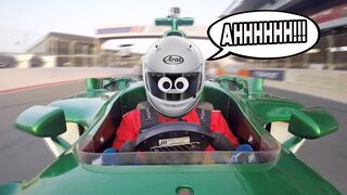 We nearly WRECKED an F1 CAR our first time driving!