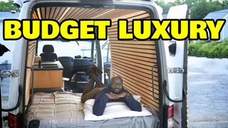 Putting the final touches on our off grid sprinter van