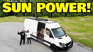 POWERING our DIY SOLAR  Sprinter Van under its own batteries