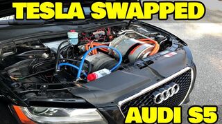 Hands on with Worlds First Tesla Powered Audi!