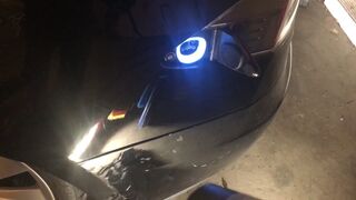Charging repaired flooded Tesla Model S for the first time.