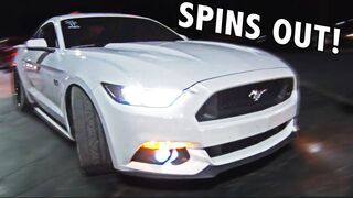 Mustang SPINS OUT Street Racing at 100mph!