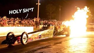 INSANE Jet car LAUNCH at Cleetus and Cars!