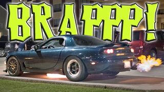 9,000rpm FLAME THROWER RX7 Street Test Hits