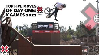 TOP 5 BMX MOVES OF DAY 1: Mike Varga, Kevin Peraza | X Games 2021