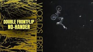 Andy Buckworth: World's First BMX Double Frontflip No-Hander