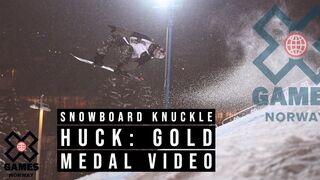 GOLDEN KNUCKLE VIDEO: Snowboard Knuckle Huck | X Games Norway 2020