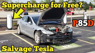 Rebuilding a TOTALED TESLA In my Garage then driving to a Supercharger to test if It's BLACKLISTED!